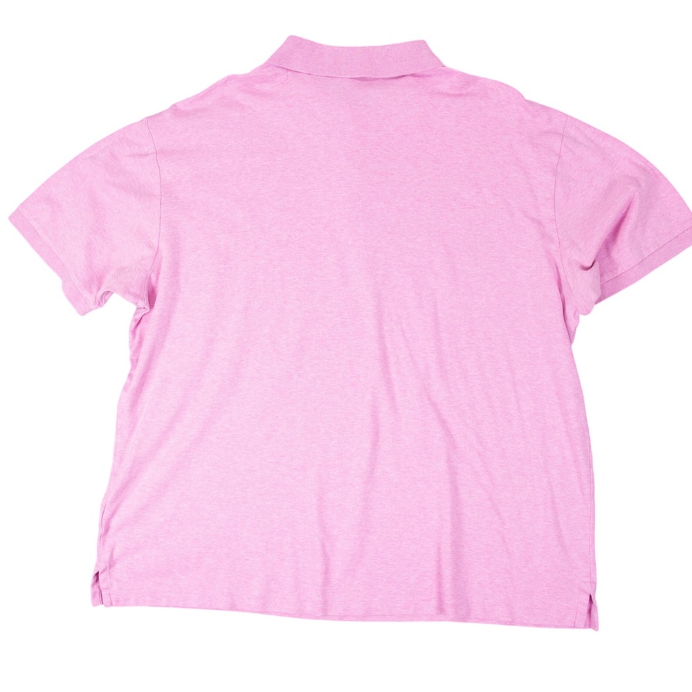 Polo Ralph Lauren Mens 2XLT Pink Heather Short Sleeve Flesh Pony Polo Shirt - Picture 3 of 10